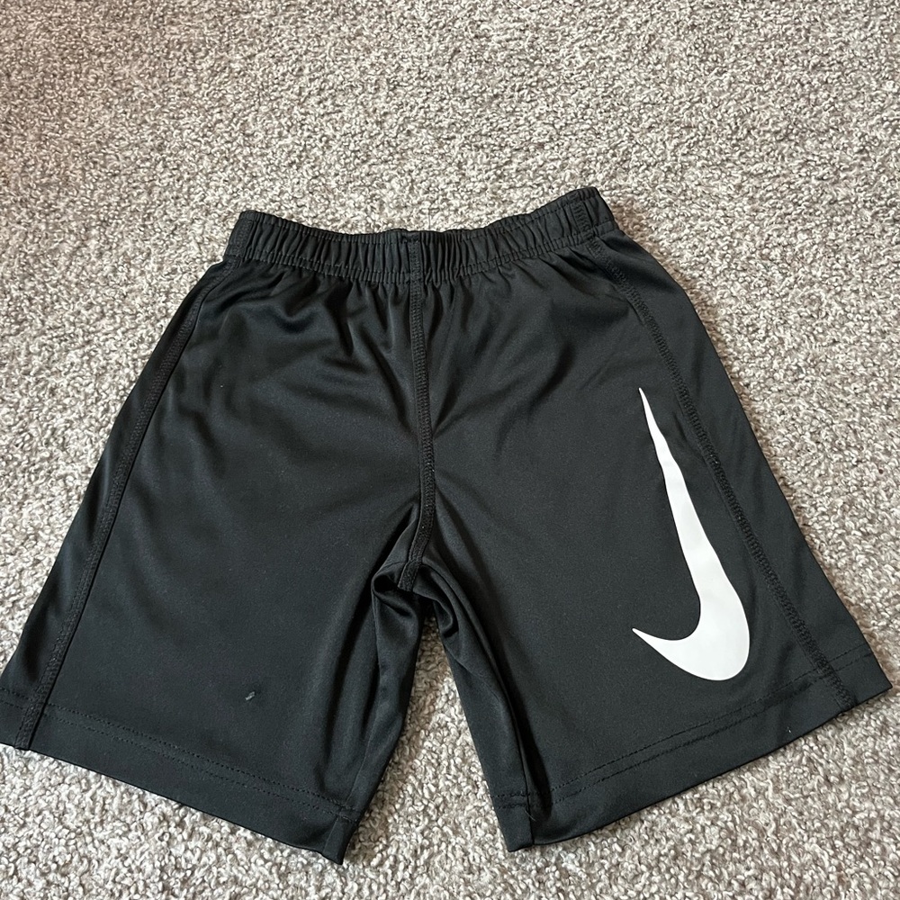 Nike Black Shorts with White Swoosh